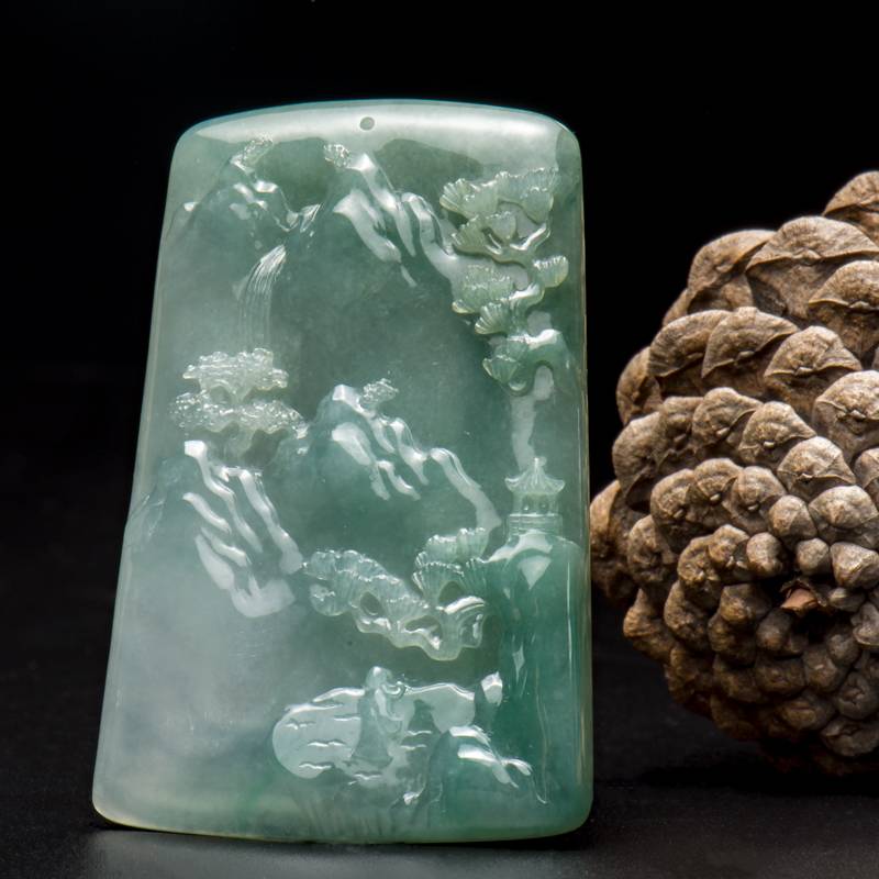 真油青翡翠用紫外灯照测会有什么反应